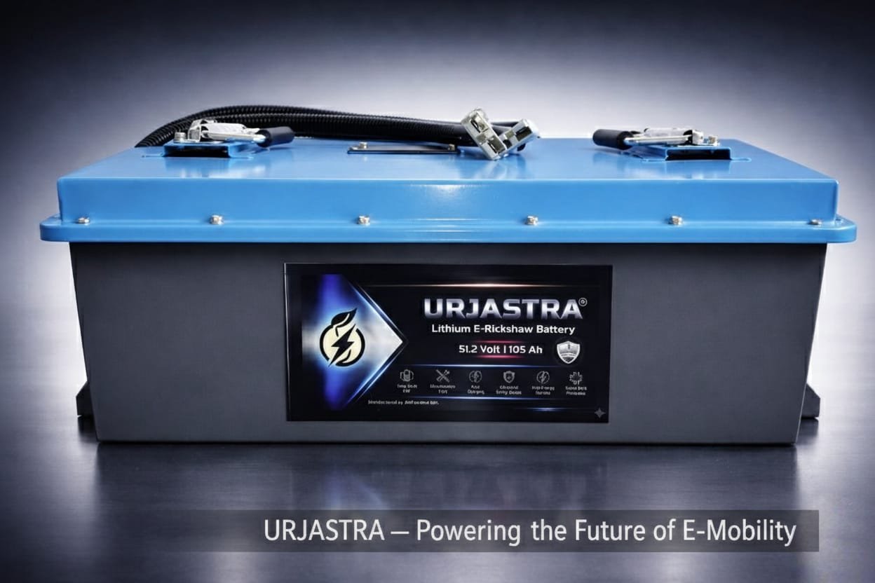 URJASTRA™ 51.2V 105Ah LiFePO4 Lithium Battery for E-Rickshaw | 3 Year Warranty | 3000+ Cycles | Smart BMS | 120KM Range - Image 4